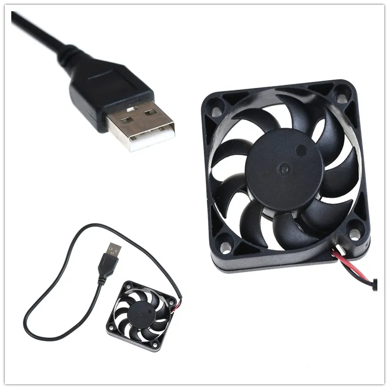 

1Pc 5V USB Connector 4500RPM PC Fan Cooler Heatsink Exhaust CPU Cooling Fan Replacement 50x50x10MM