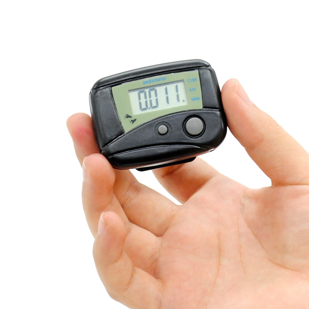 

Black Multifunctional Electronic Digital LCD Run Step Run Pedometer Walking Calorie Counter Distance Clip-on