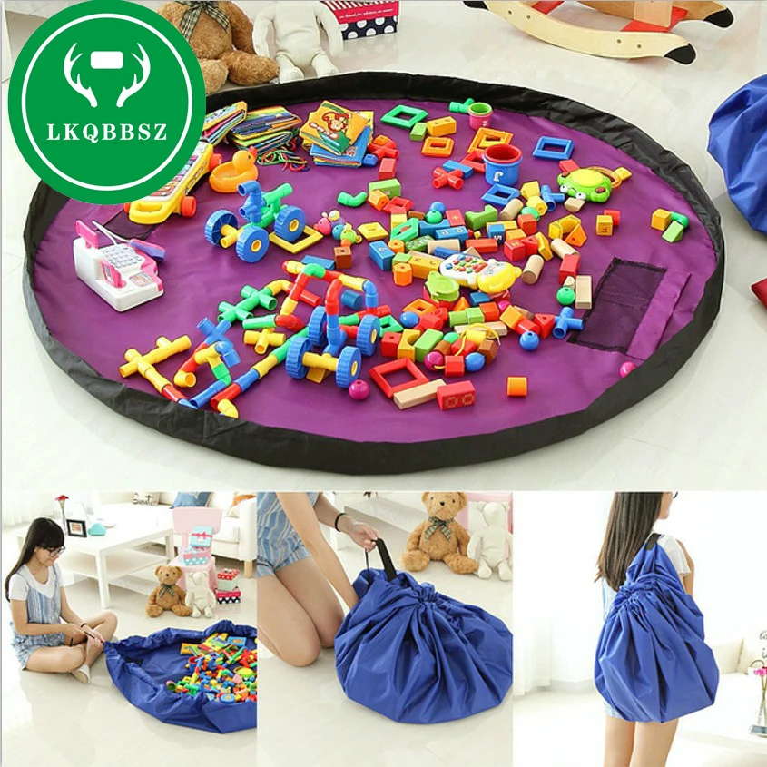 

Waterproof Nylon Toys Storage Bag Large Toy Storage Organizer Mat Play Mat Kid Children Toys Sundries Storage Bags