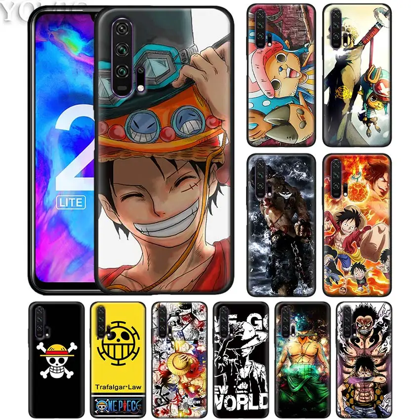 

anime one piece zoro luffy Black Silicone Case for Huawei Honor 20 Pro 10 20 Lite 8X 8S 8C 8A View 20 Y9 2019 Soft Case Cover