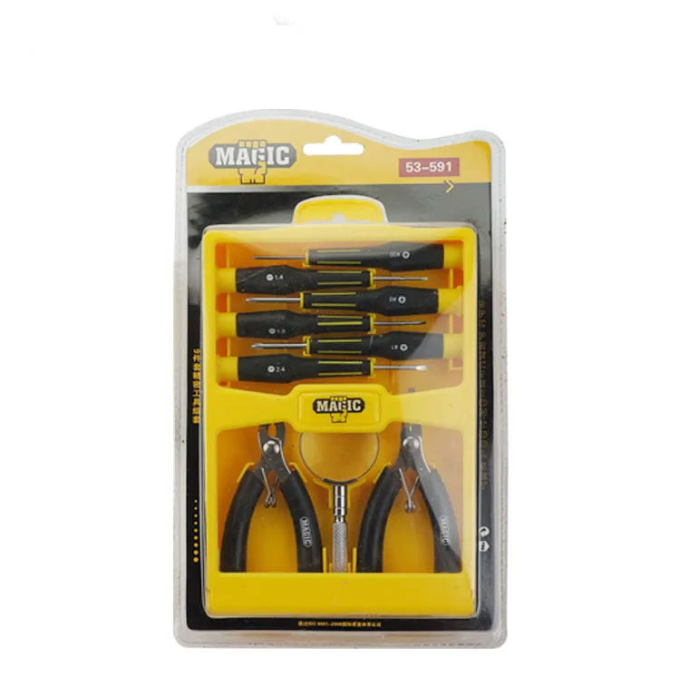 9pcs/set precision tool set screwdriver Digital camera laptop repair tool screwdriver magnifier pliers 9pcs/set precision tool set screwdriver Digital camera laptop repair tool screwdriver magnifier pliers