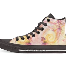 Сказочные танцевальные высокие парусиновые туфли на плоской подошве; повседневные кроссовки унисекс; Прямая