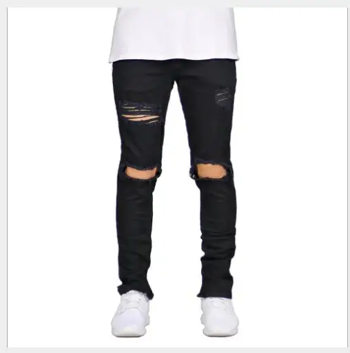 Для мужчин джинсы для женщин Новинка 2018 года осень мода середины талии Slim Fit полной длины мотобрюки мужская верхняя одежда повседневное