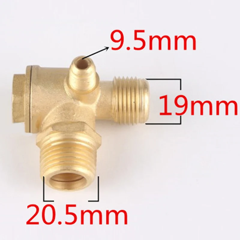 Сплав/Чистая медь Резьбовая труба обратный клапан Соединитель Инструмент для воздушного компрессора безмасляный воздушный компрессор/обратный клапан - Цвет: Copper V 205x190x95