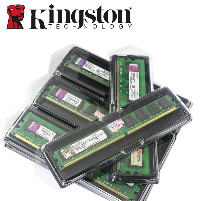 Kingston настольных ПК памяти Оперативная память Memoria модуль DDR2 800 667 МГц PC2 6400 2 ГБ/4 ГБ/8 ГБ 1 DDR3 1600 1333 PC3-10600 12800