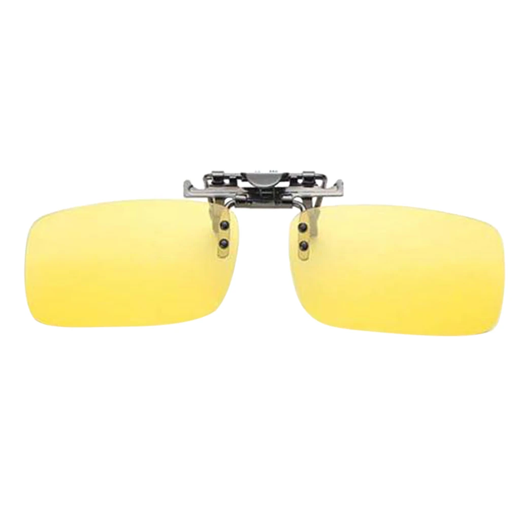  Polarized Clip On Flip Up UV400 Lens Driving Myopia Sunglasses