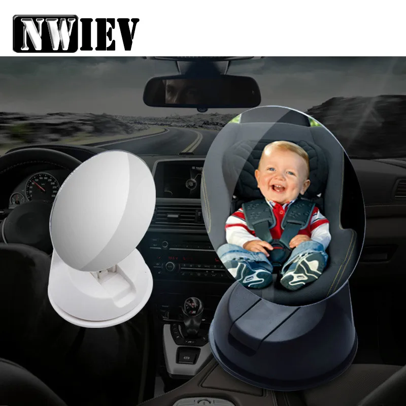  NWIEV Car Safety Easy View Back Seat Mirror Baby Kid Accessories For Mercedes Benz W204 W210 AMG E3