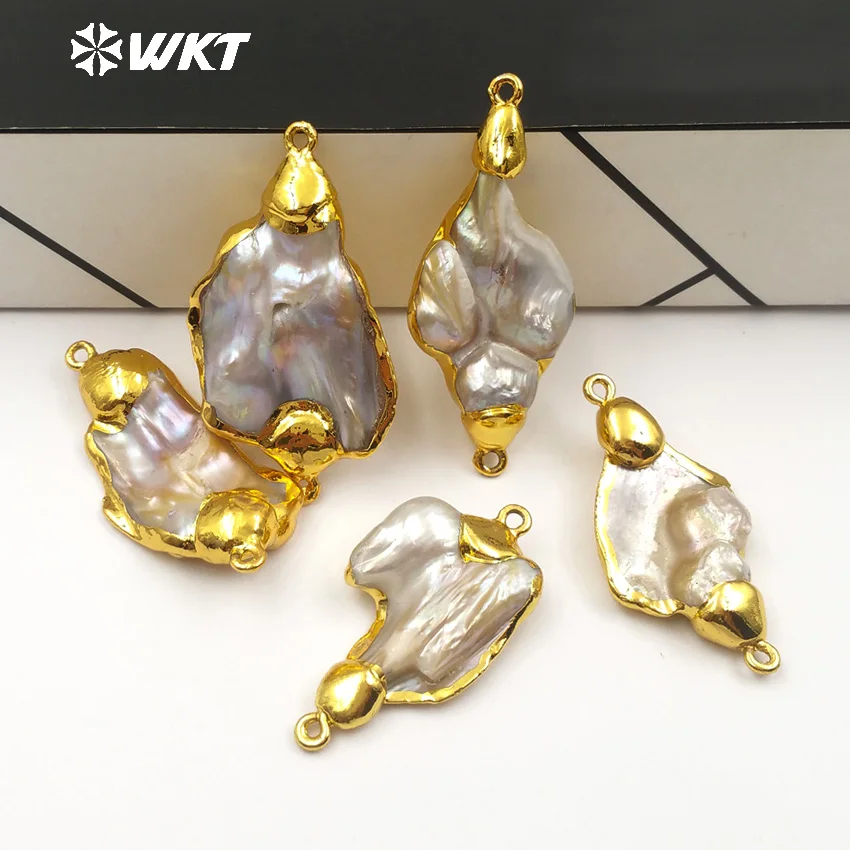 WT JP079 WKT Freeshape ювелирные изделия с двойными крючками задняя часть полностью