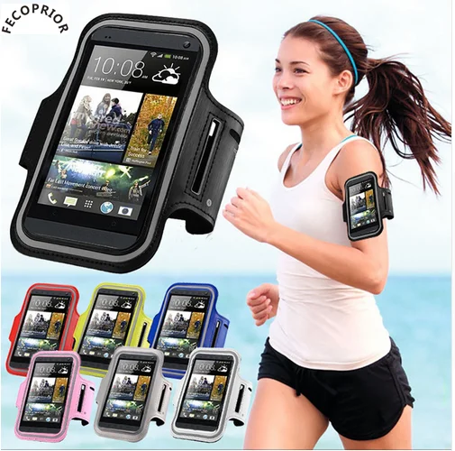 

Fecoprior Armband for HTC 10 One M10 M9 Plus Eye U Play U11 Lite 5.2inch Sports Case Running Belt Cover Outdoor Bags GYM Bolsa