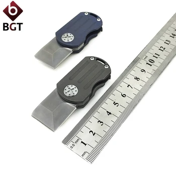 

BGT Flipper Pocket Folding Knife EDC Multi Combat Tools Tactical Camping Hunting Titanium Key Chain Utility Knives M390 Blade