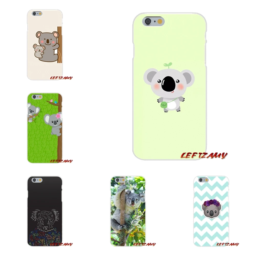 

For iPhone X 4 4S 5 5S 5C SE 6 6S 7 8 Plus Accessories Phone Cases Covers cute Koala Flexible