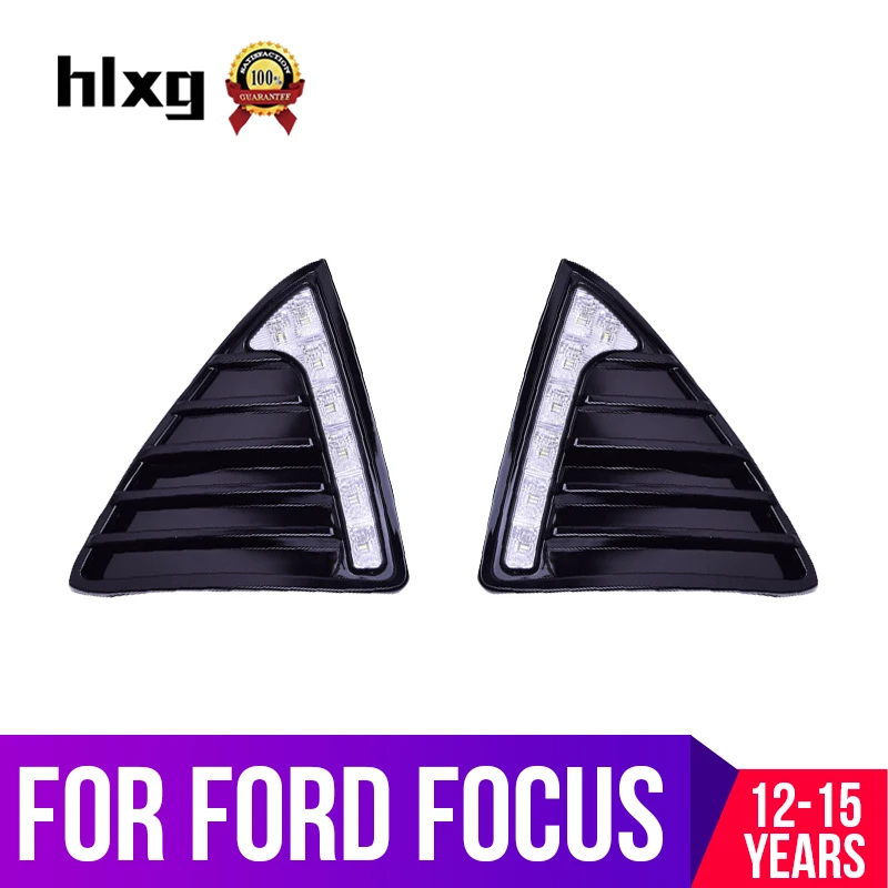Hlxg 2 шт. для Ford Focus 3 2012 2013 2014 2015 автомобильный Стайлинг авто светодиодный дневные