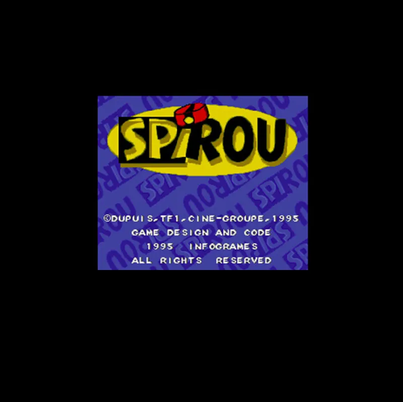 16 битная большая серая игровая карта Spirou для игроков NTSC Прямая