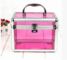 Fashionable Middle Size Aluminium Acrylic Beauty Makeup Cases CC005
