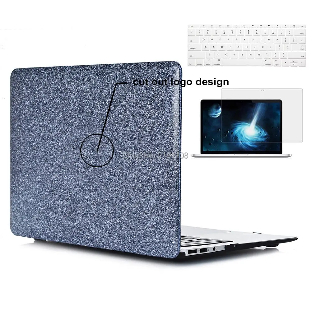 Bling Glitter Hard Shell Cover Case KB Screen protector for Macbook Air Pro 15 13&quot A1278 A1465 A1502 A1706 A1707 Touch Bar|Сумки и