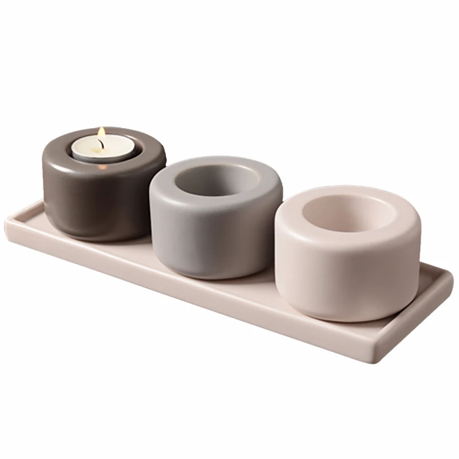 

Ceramic Romantic Living Room Decoration Table Vintage Tea Christmas Candle Holder Wedding Bougeoir Candles Home Decoration 5ZT06