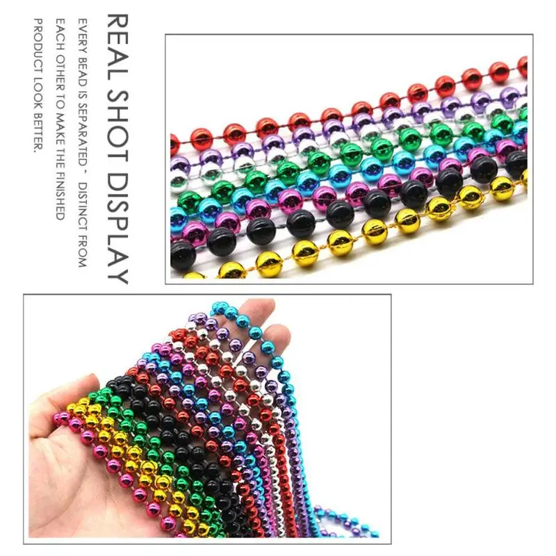 1pc Plastic Beads Chain 8 Colors Chains Necklace DIY Craft Accessories