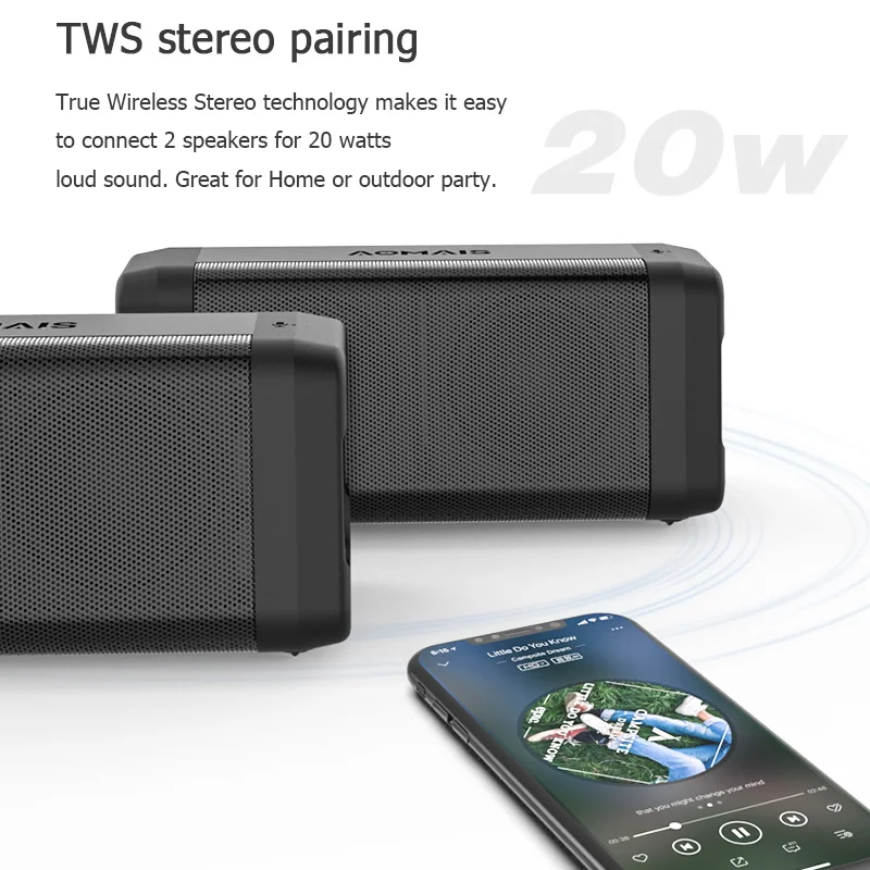 pairing 2 aomais speakers