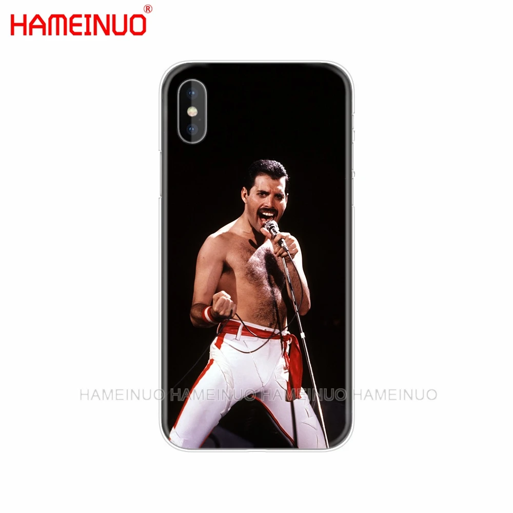 HAMEINUO Фредди Меркури Queen ремешок для мобильного телефона чехол для iphone X, 8, 7, 6, 4 4S 5 5S SE 5c 6s плюс - Цвет: 42324