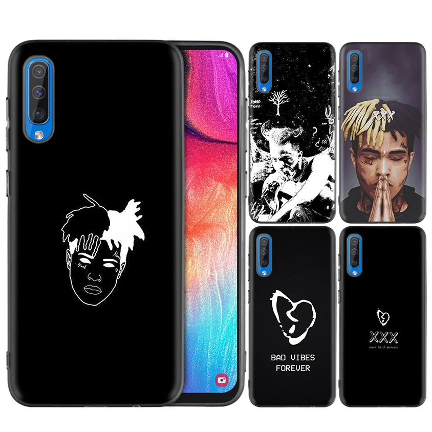 

Abstract Pattern Black Dark Silicone Case for Samsung Galaxy A50 A30 A10 M30 Phone Soft Cases Cover Shell Coque Xxxtentacion Bad