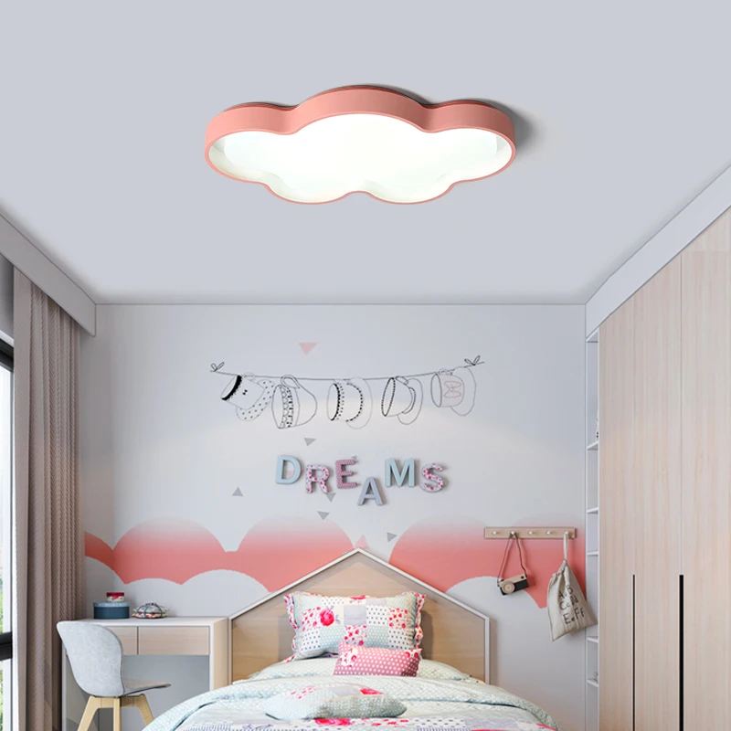 

Macaron LED Ceiling Lights For Child room Living Room colorful cloud With Remote Control Ceiling Lamp Lighting Fixtures