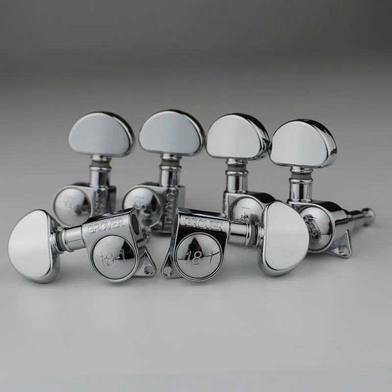 Колышки для струйной головки электрогитары Grover 3R3L Chrome 18 1 комплект|Детали и