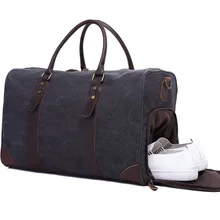 Nesitu Высокое качество Винтаж большой емкости серый зелено-армейский брезентовый Женский Мужской дорожные сумки сумка-мессенджер# M3070