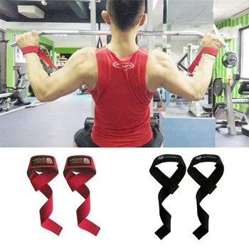 

2pcs Weight Lifting Grip Belt Gym Non-slip Grip Belt Tension Wrist Weightlifting Dumbbell Fitness Bodybuilding