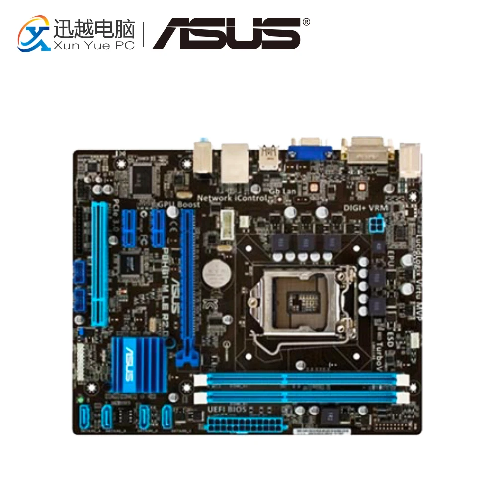 

Asus P8H61-M LE R2.0 Desktop Motherboard H61 Socket LGA 1155 For Core i3 i5 i7 DDR3 16G USB2.0 Micro ATX Original Used Mainboard