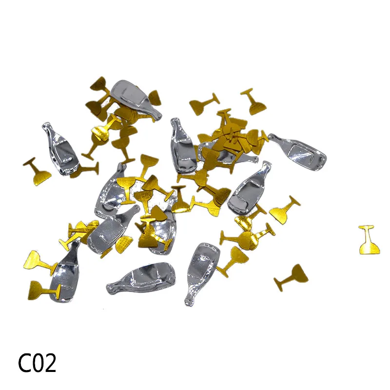 Модная винная бутылка шампанского, акриловая, разбрызгивает конфетти для свадебной вечеринки, дня рождения, Дня Святого Валентина, украшение барного стола 15 г