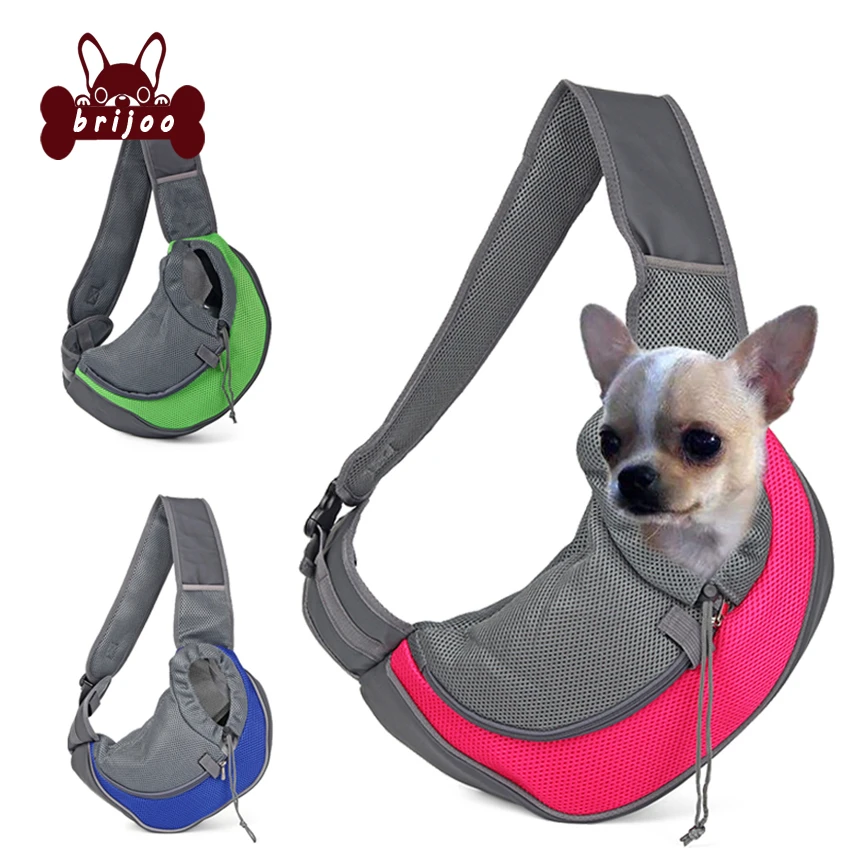 Breathable Dog Front Carrying Bags Mesh Comfortable Travel Tote Shoulder Bag for Puppy Cat Small Pets Slings Backpack Carriers