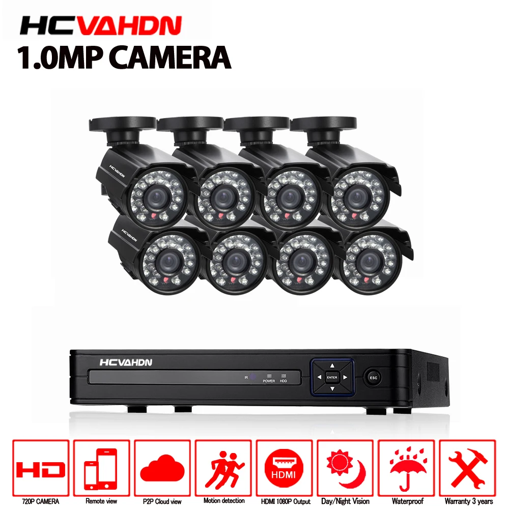 AHD 8CH DVR 1080 p Video Recorder HD 720 p 1.0MP Nachtsicht Wasserdicht set Startseite Überwachung Überwachungs Kameras System sprache AHD 8CH DVR 1080 p Video Recorder HD 720 p 1.0MP Nachtsicht Wasserdicht set Startseite Überwachung Überwachungs Kameras System sprache
