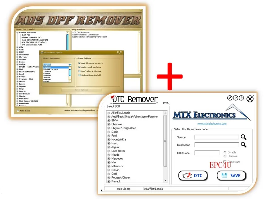 2017 MTX DTC Remover 1.8.5.0 Keygen + программное обеспечение DPF EGR Lambda Remover|keygen software|software egr |