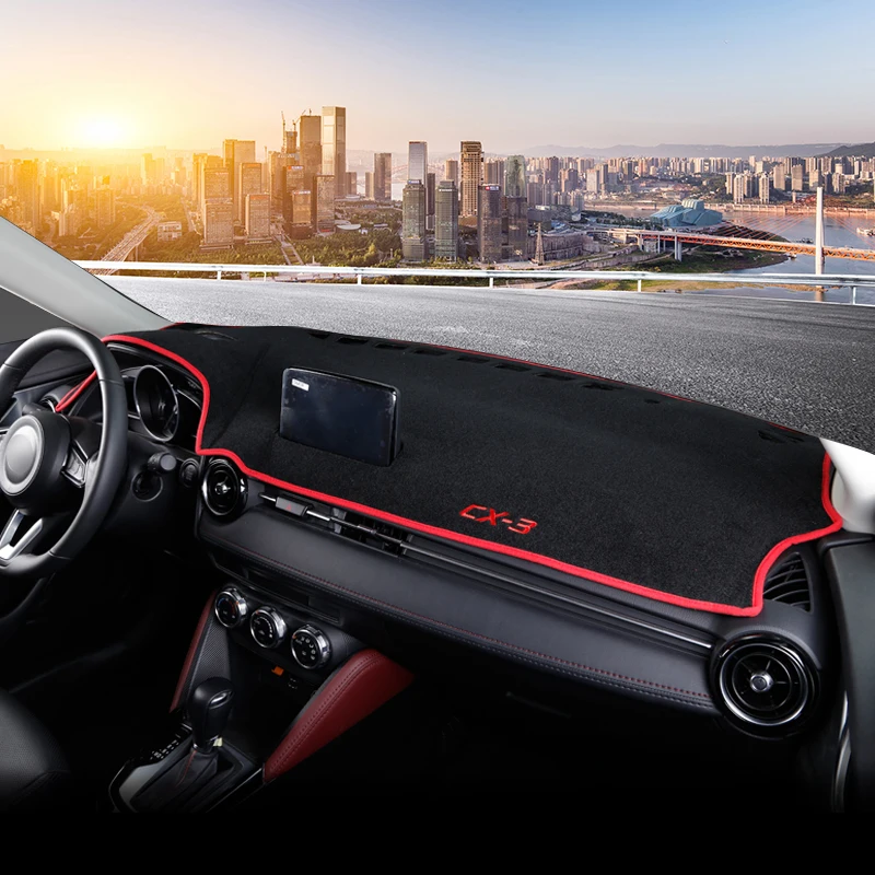 Для Mazda CX 3 CX3 2015 2016 2017 2018 2019 приборной панели автомобиля Крышка Тире коврик козырек