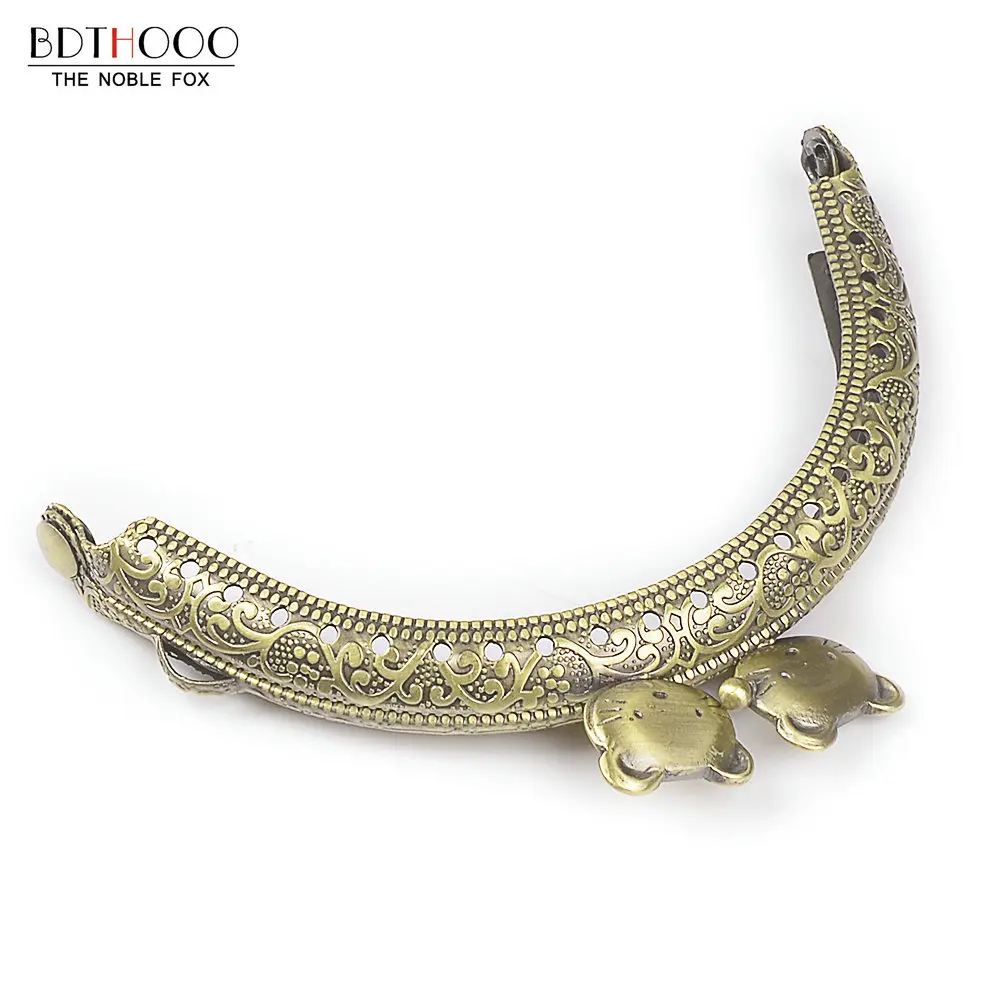 Buy 8.5cm Metal Purse Frame Handle for Clutch Bag