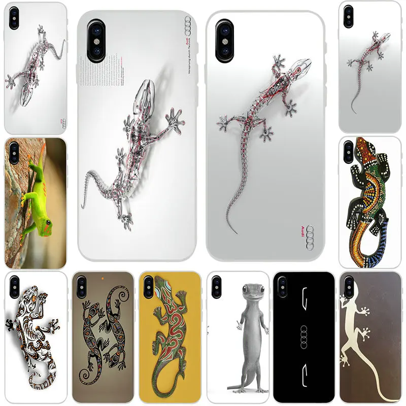 

For iPhone 8 7 6 6S Plus X XR XS Max 5 5S SE 5C 4 4S Bags Soft TPU Silicone Mobile Phone Cases Cover Shell Audi Quattro Gecko