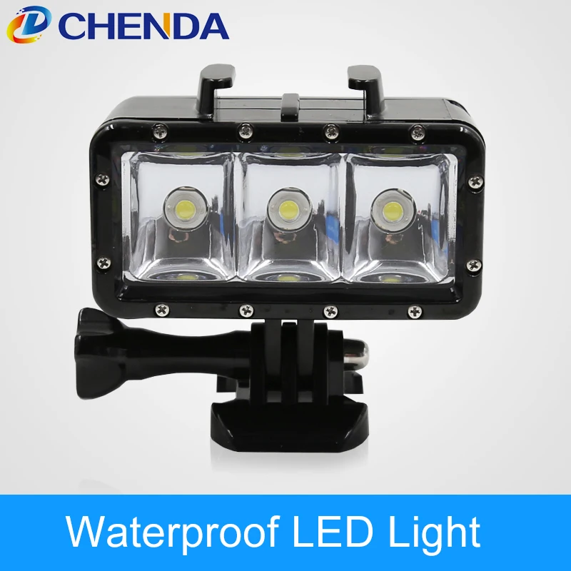 

Underwater 30M Diving Light 3 High Power Waterproof LED Light for ENKN H9/H9R, M1, F60/F70, NTK99660 and other series camera