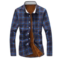 Размера плюс 5xl зимние модные мужские рубашки в клеточку с длинным рукавом фланелевые мужские рубашки Стандартная посадка хорошее качество Теплая мужская рубашка