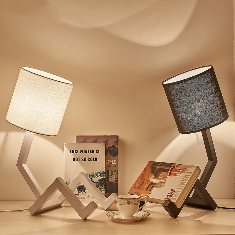 Designer Novelty Table Lamp Study End Table Lights Decorative Lamp Iron