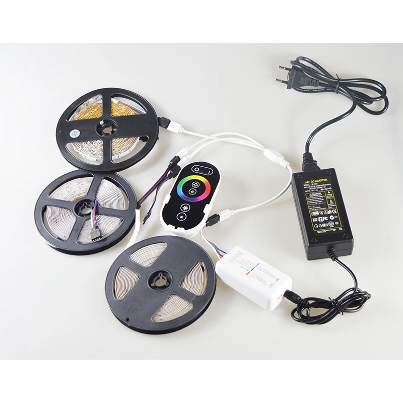 Гибкая светодиодная лента SMD2835 RGB 5 м 10 шнур с лампочками 15 20 Светодиодная IP65