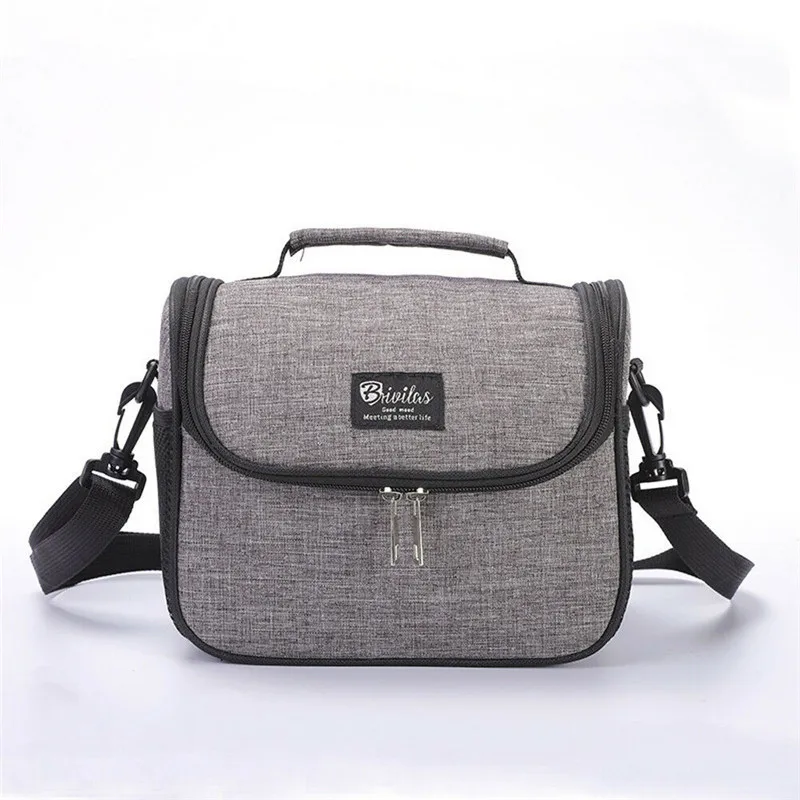 

New Warm Lunch Bag Tote Oxford Print Hot Cold Insulated Thermal Cooler Work School Travel Picnic Bag Box Men Women Waterproof