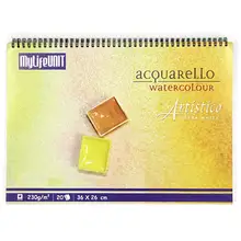 Акварельная бумажная прокладка портативный нейтральный PH Италия Fabriano Акварельная бумага холодный пресс 1" x 10"