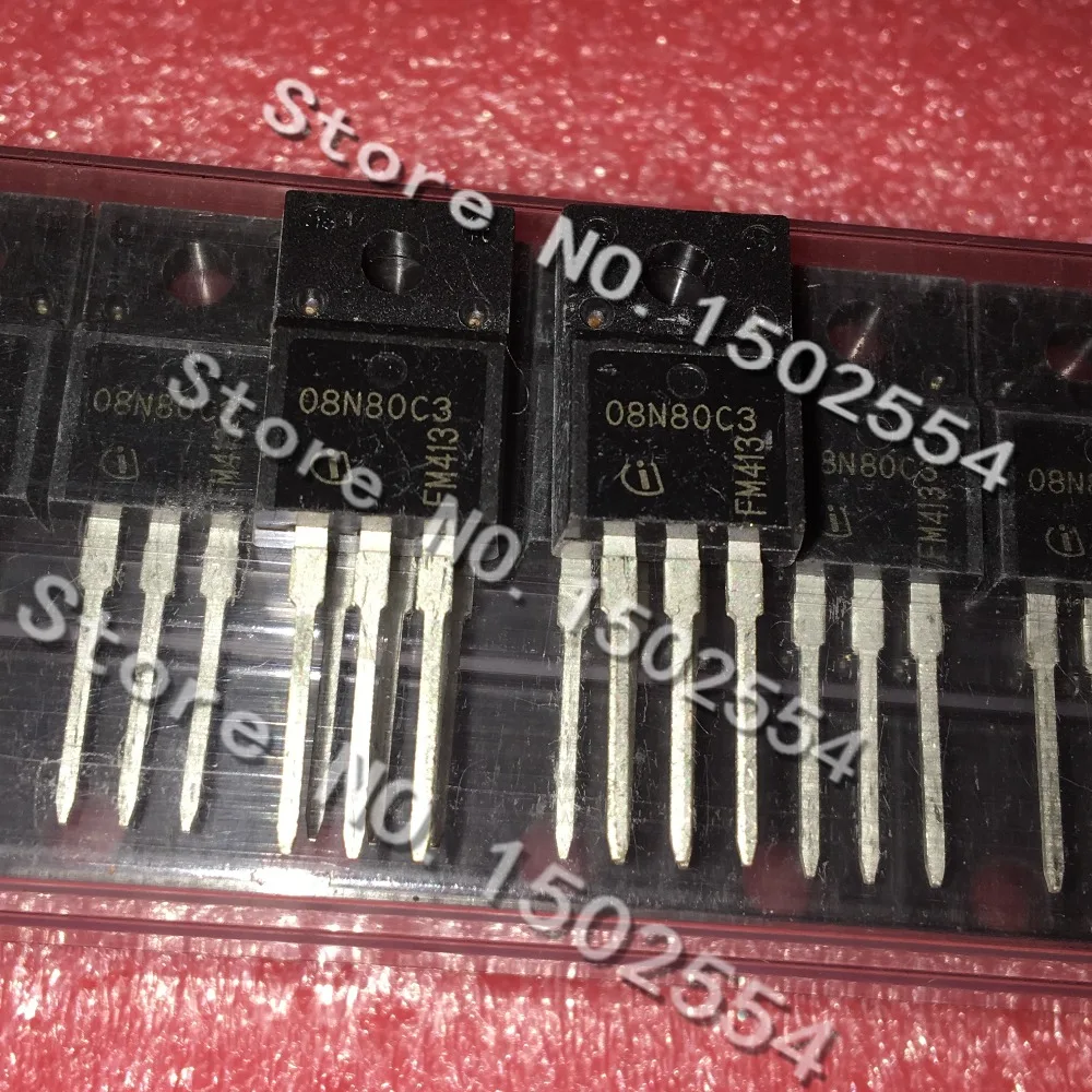 

10PCS/LOT SPA08N80C3 08N80C3 TO-220F Field effect tube