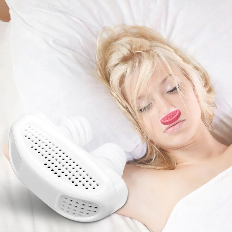 Anti snore Nose Clip Mini 2 in 1 Nose Breathing Apparatus Sleeping Aid