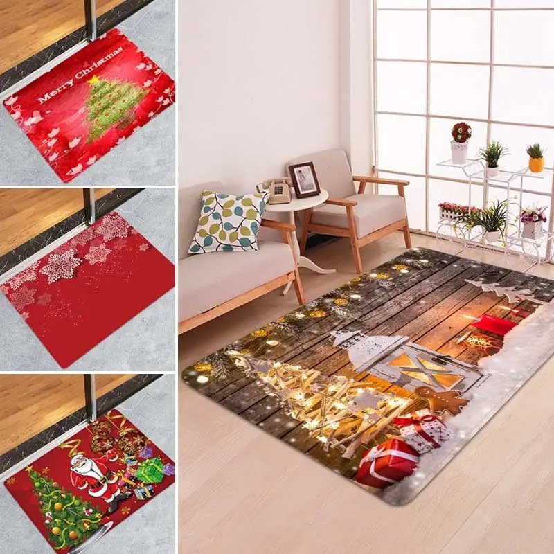 

180cm Christmas Tree Rug Carpet Soft Skirt Floor Mat Cover Plush Rug Xmas Party Home Decor