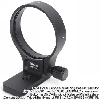 

Lens Collar Support Tripod Mount Ring for Sigma 150-600mm f5-6.3 DG OS HSM Contemporary Bottom is ARCA Fit Quick Release Plate