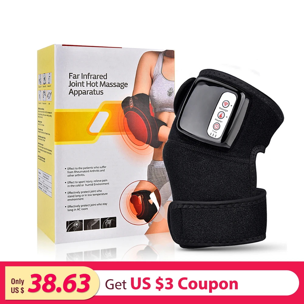 

Heating Knee Brace Physiotherapy Therapy Arthritis Relief Pain Knee Arm Shoulder Support Heat Magnetic Vibration Knee Protector