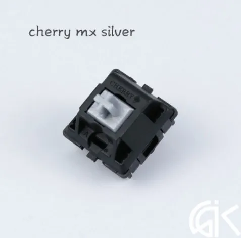 1 шт. оригинальная механическая клавиатура RGB переключатель cherry MX speed silver MX RGB серебристый для K70 STRAFE - Цвет: Черный