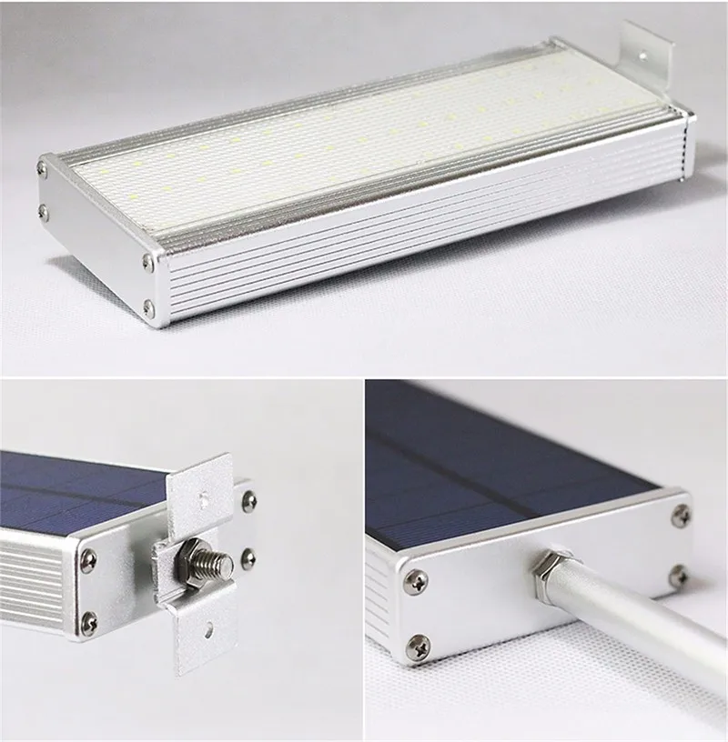 Radar de Microondas Sensor de Movimento Lâmpada de Parede Lâmpada de Rua ao ar Ip65 à Prova Solar Água Livre Segurança Spotslights 48led Luz 1000lm d' 9 High Quality solar light