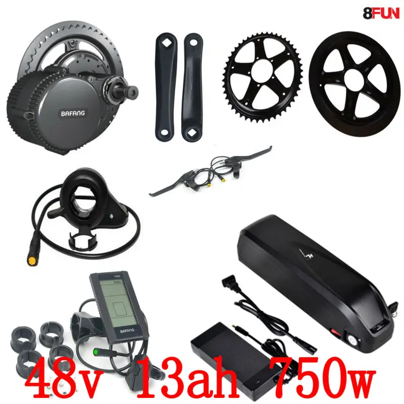 48V 750W BBS02B bafang mid привод электродвигателя комплект + 48V 750W Батарея 48В 13AH Хайлун электрический велосипед батареи 48V 750W BBS02B bafang mid привод электродвигателя комплект + 48V 750W Батарея 48В 13AH Хайлун электрический велосипед батареи